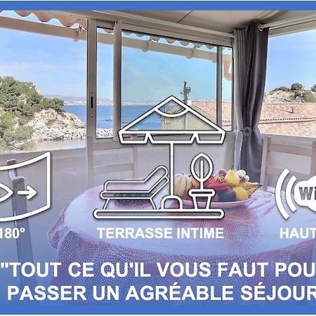 "Lacigaledeniolon",Vue Mer Panoramique, Terrasse Intime Et Bbq Le Rove Exterior photo
